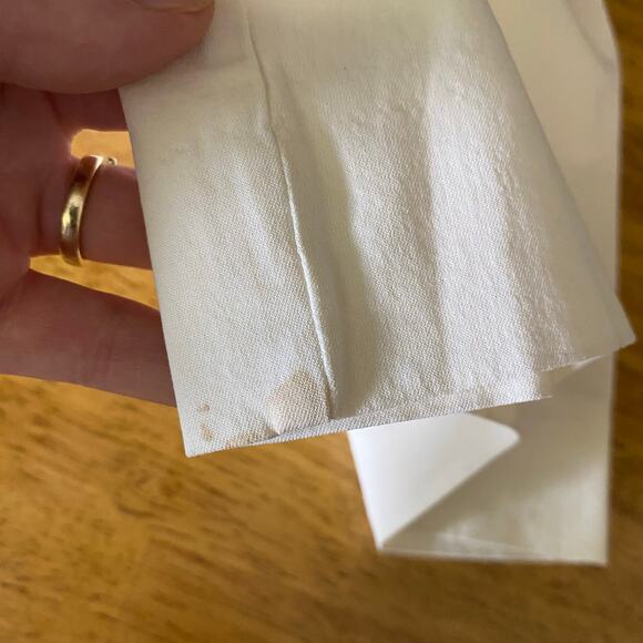 Jil Sander Womens Dress Pants Trousers Cream Wide Leg Buckle Sides Career Work - Picture 14 of 14